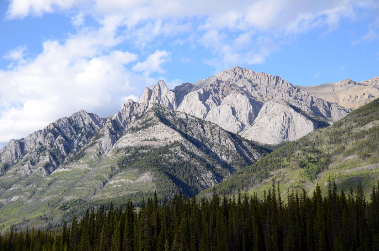 21 The Finger Afternoon From Trans Canada Highway After Leaving Banff Driving Towards Lake Louise in Summer